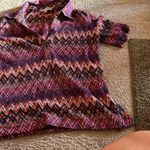 Trina Turk  colorful blouse M Photo 2