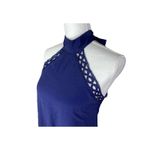 Lulus  Any Sway Shape or‎ Form Navy Lace Halter Dress -Medium Photo 3