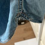 Denim Button Down Shirt Dress Size Small Blue Photo 3