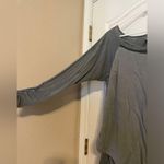 Inizio Gray Grey Tiered Italian Made Long Sleeve Top Size Medium Lagenlook Boho Photo 1