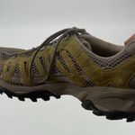 The North Face Womens 10 Beige Tan Brown Green Hiking Shoe Trail Sneaker Vibram Photo 1