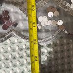 Silver Sequin Mesh Scarf | Glam & Glow Photo 6