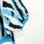 ZARA Wool Alpaca Blend Jacquard Puff Sleeves Animal Print Cropped Sweater Medium Photo 6