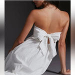 Maeve  NEW‎ WITH TAGSHigh Low Strapless Midi Dress medium boho bridal wedding Photo 1