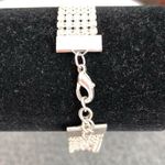 Silver Tone Diamond Cut Mesh Bracelet Photo 5