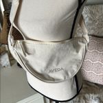 NWOT Aveda neutral cream, 100% cotton shoulder, cross body sling travel bag Photo 1