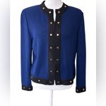 St. John Collection Studded jacket blue/black size 10 Photo 1