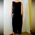 I Heart Ronson I <3 HEART RONSON BLACK HOT PINK Cutout Vneck Stretchy DRESS Size Large NWT Photo 1
