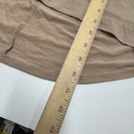 Helmut Lang  Top Womens Large Tan Brown High Low‎ Tunic Long Sleeve Wool Blend Photo 8