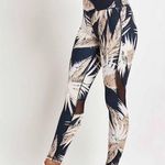 Alala  Leggings Captain Ankle Tight Tropic Print (Black w/Palm Motif) Sz XS EUC Photo 0