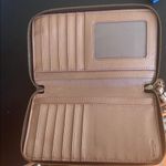 Coach Gold Metalic Phone Wristlet, EUC Front Phone section & Rear Zipper Photo 2