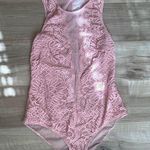 Victoria's Secret Victoria’s Secret pink lace mesh lingerie bodysuit Photo 0