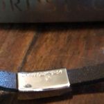 Signed John Candice Tennis Leather Bracelet Rhinestone Black Photo 7