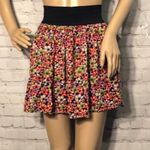 Hypnotik Floral Mini Skirt Skater Flounce M Black Size undefined Photo 2