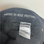 American Eagle  Outfitters Woman's Distressed Black Denim Super Stretch Shorts Photo 5