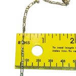 Sterling Silver Figaro Chain Gold Plated Necklace Photo 5