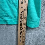 Belle Kim Gravel Ruched Sleeve Top Womens M Teal Green Casual Boho Minimalist Size M Photo 7