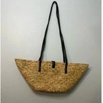 Straw Purse Bag Shoulder Crossbody Coastal Beachy Tan Photo 1
