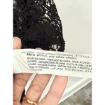 ZARA  Floral Lace 3/4 Sleeve Open Front Cropped Bolero Cardigan Black Womens S Photo 3