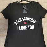 Modern Lux Womens  Black Tee S Love Saturdays Photo 1