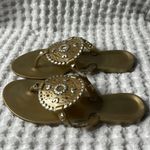 Jack Rogers  Gold Georgica Jelly Sandals Size 7 Photo 1