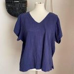 Oscar de la Renta Vintage  Cotton Boxy Top Blouse, Size XXL Photo 0