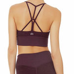 Alo Yoga Women's Deep Purple Strappy Sports Bra Photo 0