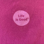 Life is Good  S‎ Magenta Purple Crusher Tee Guitar Heart Size Small Small Cotton Photo 6