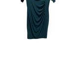 Lauren Ralph Lauren Sinched Ruched Midi Dress Forest Green Size 14 Holiday Cute Photo 6
