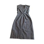 J.Crew $178 V-Neck Dress in Super 120s Wool Sz 00 Gray F4013 Nwt Photo 2