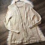Madewell  Cream Linen Cotton Silk Cardigan Photo 0