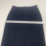 Rafaella  Womens sz 6 Skirt Solid Navy Blue Zip Up Knee Length Pencil Career Work Photo 5