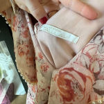 La Maison Talulah midi gown pearls Dress black tie wedding gala floral beaded Pink Size 4 Photo 6