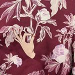 Three Floor REVOLVE  Floral Hand Dress Anemone Purple Maroon Pink Photo 3