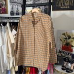 Burberry  London England Classic Vintage Check Button Up Shirt Womens 14 EUC Photo 2