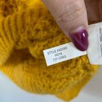 Madewell  Windemere Pointelle Mustard Crewneck Pullover Sweater Size XXS Photo 5