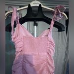 ASTR  Women's Lavender Pink Aiko Ruched Mini Dress Size Large Photo 7