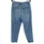 Wild Fable  Distressed Hi Rise Mom Jeans Blue Denim Medium Wash Size 12 destroyed Photo 1