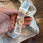 French Connection  Button Front Laich Striped RuffledTrim Midi Size Medium G0781 Photo 12