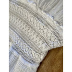 Sea Spice Resort Cotton Cover Double Slit M White Lace Crochet Smocked‎ Dress Size M Photo 7