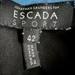 Escada Sport Nancy Shirt Button Down Shirt Colorblock 100% Silk Black Blue L Size L Photo 1