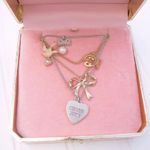 Juicy Couture Vintage y2k quadruple layered gold and silver  charm necklace Photo 0