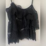 The Kooples Sport Flower Relief Lace Cami Y2K Cropped Tank Floral Detail Photo 5