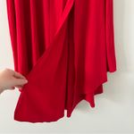 Halara  Breezeful 2 in 1 High Tie Waisted Curved Hem Flowy Midi Skirt Red Small Photo 3
