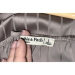 Abercrombie & Fitch  Sleepwear Gray Satin V-Neck Camisole Tank Top Pajamas Size L Photo 5