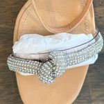 Schutz - Peaky Nubuck Sandal - Light Nude | W/ Crystal Embellished Knotted Strap Photo 6