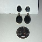 Sperry Brand Vintage Silver Tone Retro Boho Drop Earrings Photo 3