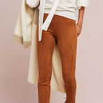 Anthropologie  Faux Suede Leggings in Cedar size 18W Photo 0