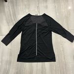 Nike  Women's Black Long Sleeve Tee with Gray Accents Photo 1