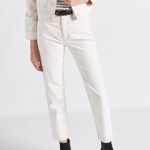 Current/Elliott NWT  Off White "The Vintage Cropped Slim" Five Pocket Mom Jeans Photo 1